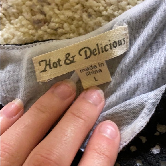 A black laced dress that is super comfy! - Picture 2 of 2